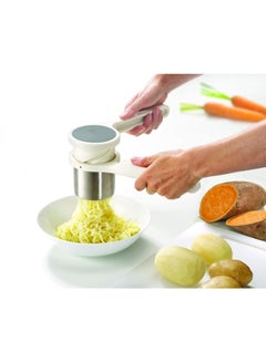 Joseph Joseph Helix Potato Ricer White/Grey/Silver 10.5x3.75x3.5inch  - Image 4