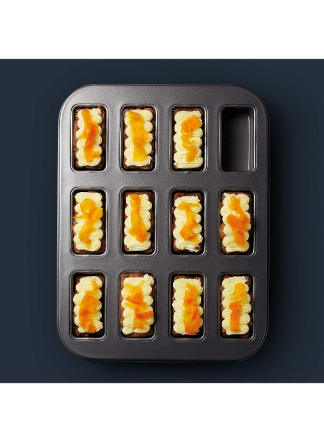 ماستر كلاس صينية خَبز صغيرة على شكل رغيف مع قاعدة عريضة أسود 27x35.5سم - Image 3