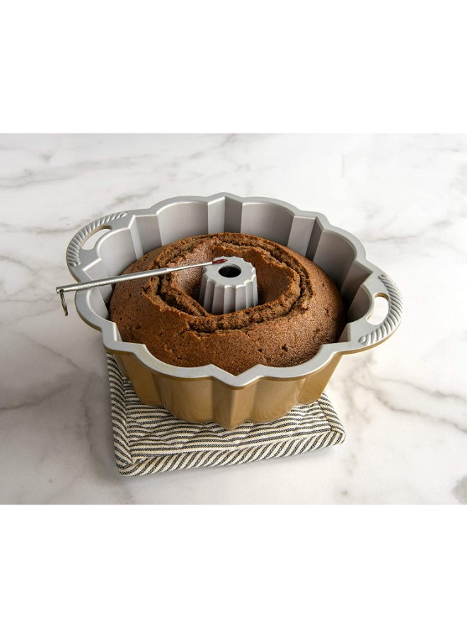 NORDIC WARE - Bundt Cake Thermometer Blue 6x3.5x0.25inch - Image 1