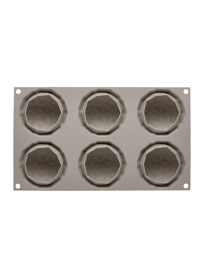 Silikomart 3D 6-Cup Gemma Mini Mould Beige 660ml  - Image 2