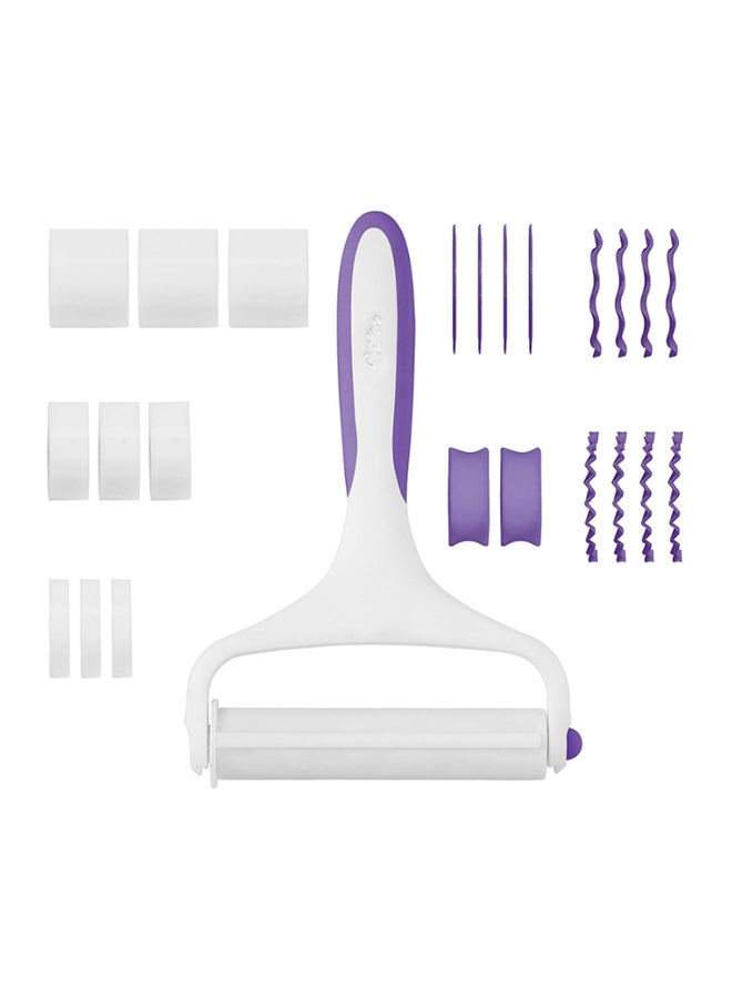 ويلتون طقم قطاعات بشكل شرائط فوندان من 25 قطعة أبيض/أرجواني Cutting Wheels 3x(1, 0.5, 0.25) - Image 2