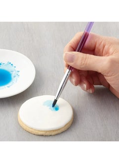 Wilton 5-Piece Cake Decorating Brush Set Purple/Silver  - Image 5