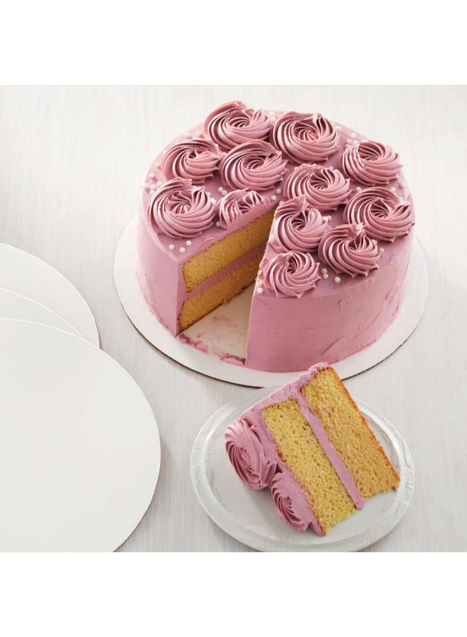 Wilton 8-Piece Circle Cake Board White 12inch - Image 2