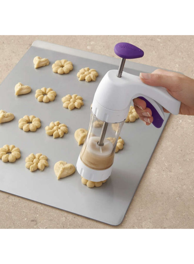 Wilton Simple Success Cookie Press White/Clear/Purple - Image 5