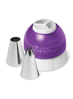 Wilton 9-Piece ColorSwirl Decorating Kit Purple/Green/White  - Image 4