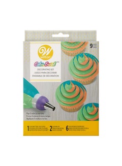 Wilton 9-Piece ColorSwirl Decorating Kit Purple/Green/White  - Image 3