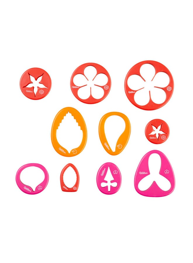 Wilton 28-Piece Gum Paste Cutters Set Red/Pink/Yellow - Image 4