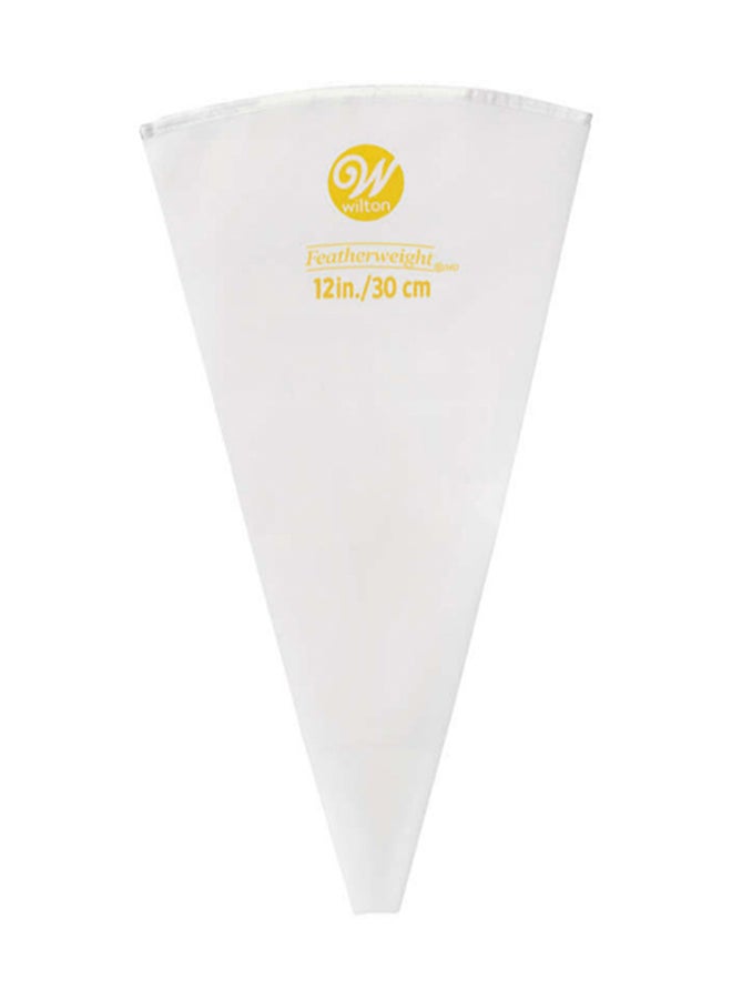 Wilton Featherweight Piping Bag White/Pink 12inch  - Image 1