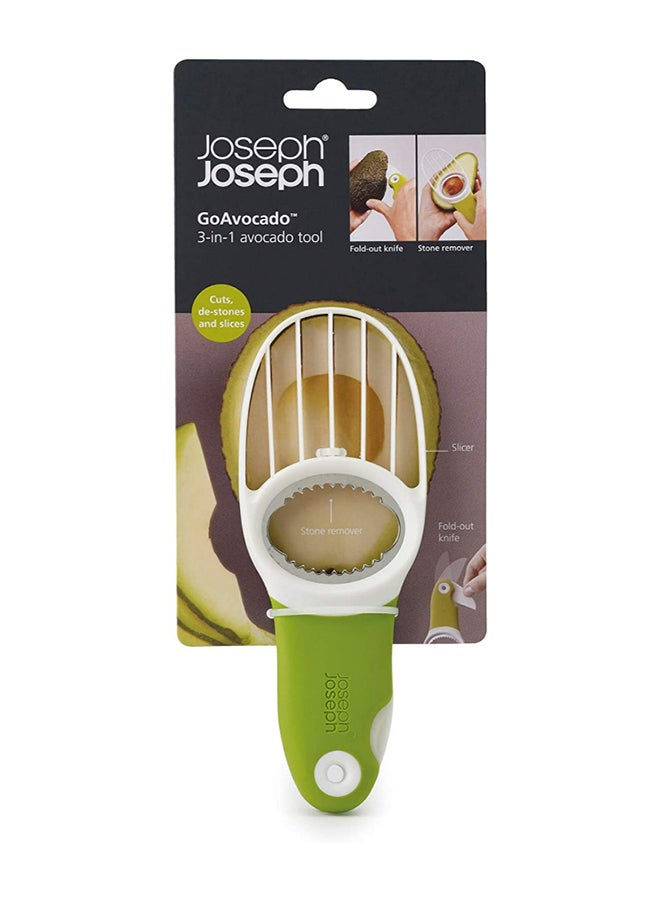 3-in-1 Avocado Tool White/Green