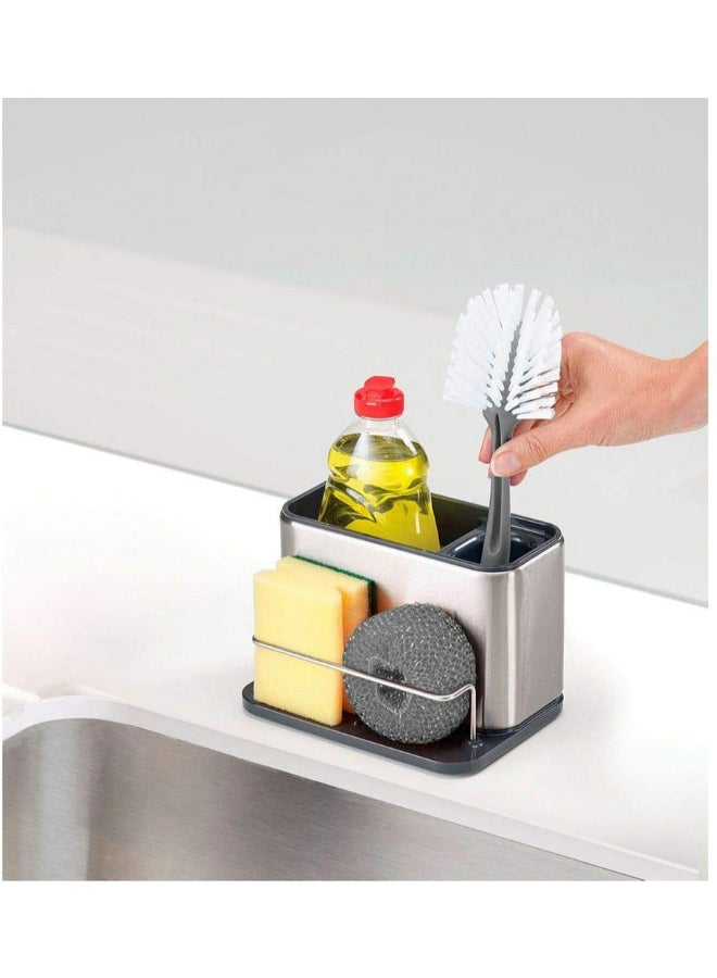 Joseph Joseph Stainless Steel Surface Sink Caddy Silver/Grey 12x10.2x12.8cm  - Image 4