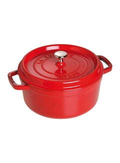 STAUB Round Shaped Casserole Dish Cherry 24cm  - Image 1