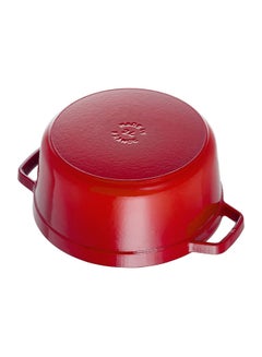 STAUB Round Shaped Casserole Dish Cherry 24cm  - Image 4