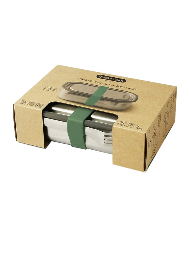 بلاك آند بلم علبة غداء من الاستانلس ستيل زيتوني 20 x 15 x 6.5سم - Image 5