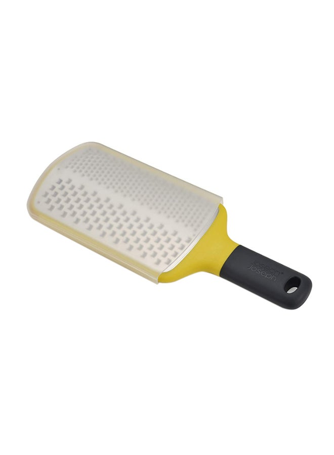 Joseph Joseph Multi-Grate 2-In-1 Paddle Grater Black/Yellow/Silver 26.5x10.5x1.8cm  - Image 1