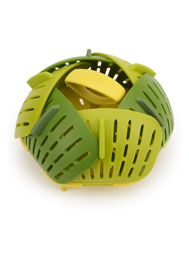 Joseph Joseph Bloom Folding Steam Basket Green 10x16x16cm  - Image 2