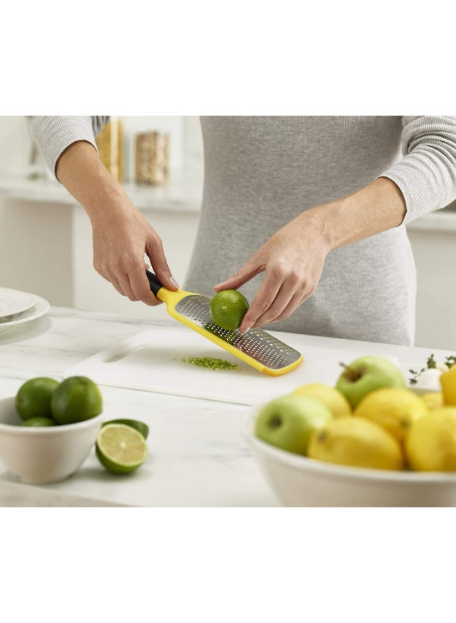 Joseph Joseph Multi-Grate 2-In-1 Paddle Grater Black/Yellow/Silver 26.5x10.5x1.8cm  - Image 4