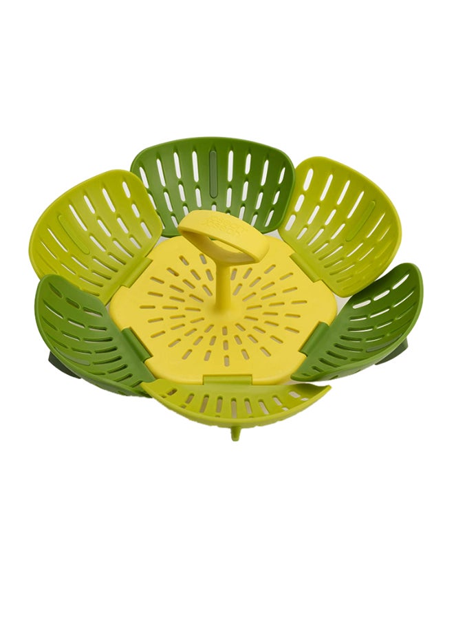 Joseph Joseph Bloom Folding Steam Basket Green 10x16x16cm  - Image 1