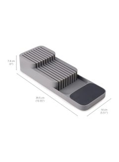 Joseph Joseph Drawer Store Knife Organiser Grey 39.8 x 14.3 x 7.5cm  - Image 3