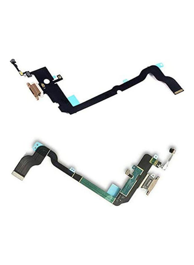 Generic - Charging Port Connector Headphone Flex Cable Module Replacement Compatible With Iphone Xs Max Black - Image 1