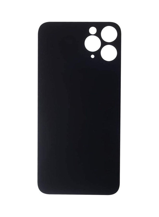 Generic - Iphone 11 Pro Plain Glass Back Replacement Black - Image 1