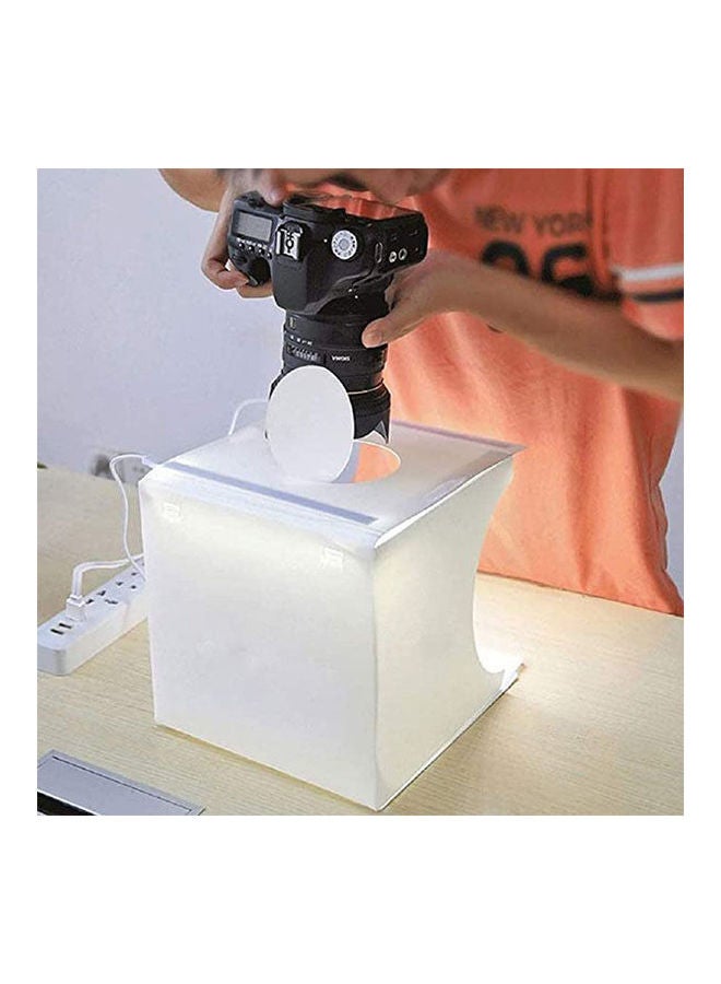 Gnker - Photography Portable Photo Studio Light Box Mini Booth Shooting Tent White - Image 1