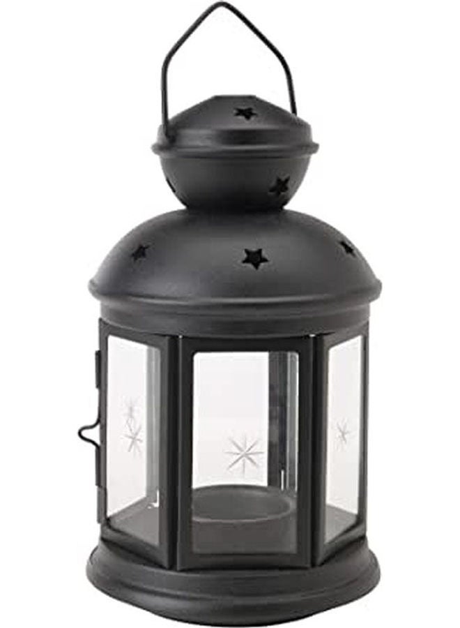 Lantern For Small Candles Black 21cm