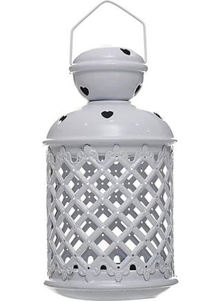 Metal Lantern For Small Candles White - v1648163565/N52987388A_1