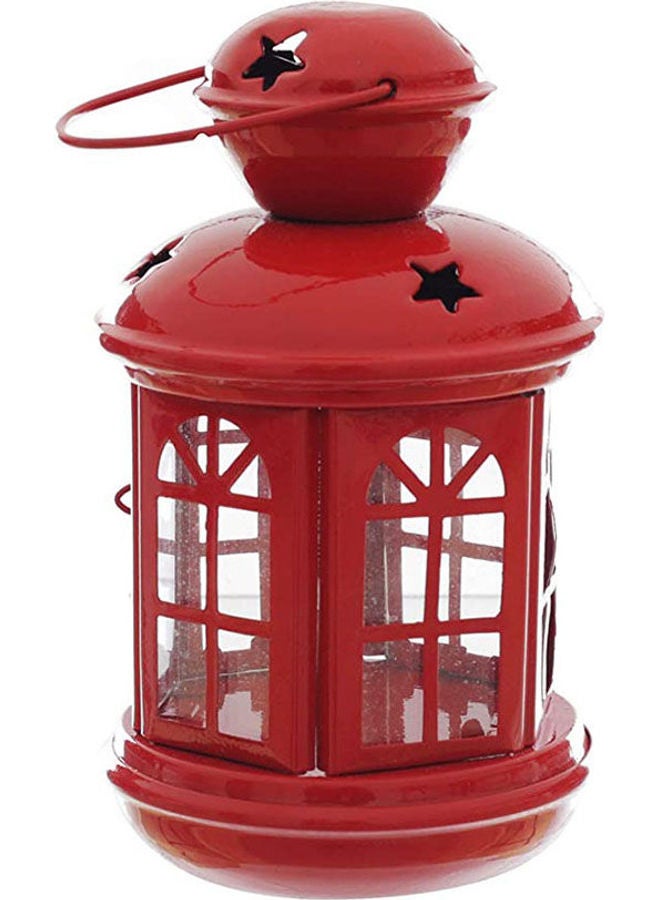Metal Ramadan Lantern For Small Candles Red Scm - Image 2