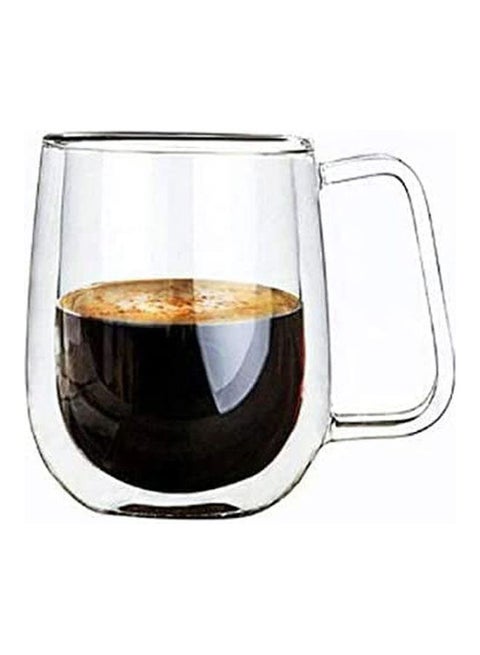 Double Wall Glass Coffee Tea Mug CLear 200ml