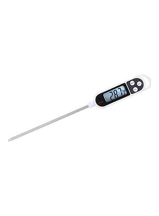 Digital Food Thermometer Bbq Cooking Meat Hot Water Drinks Temperature Measure Kitchen Tool White - Image 1