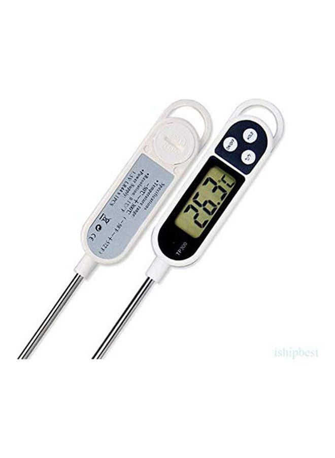 Digital Food Thermometer Bbq Cooking Meat Hot Water Drinks Temperature Measure Kitchen Tool White - Image 2