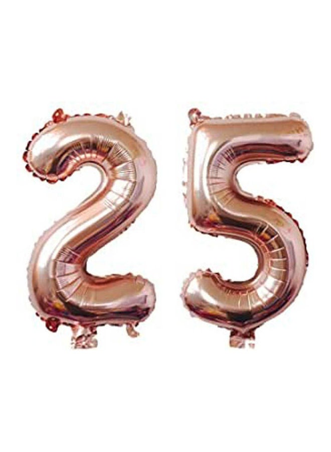 Digit Helium Foil Happy Birthday Party Balloons Number 25 40inch 
