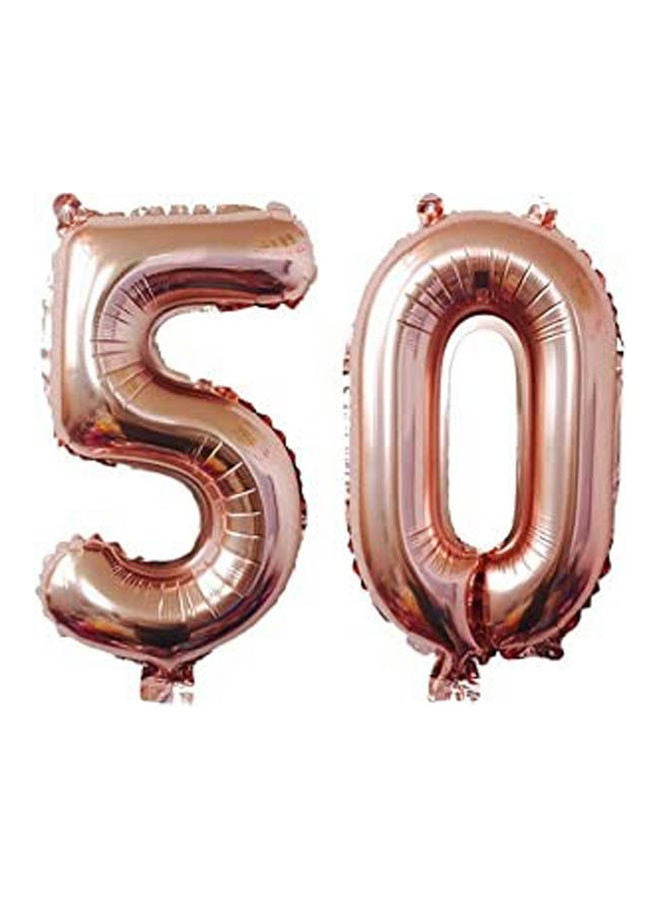 Digit Helium Foil Happy Birthday Party Balloons Number 50 40inch 