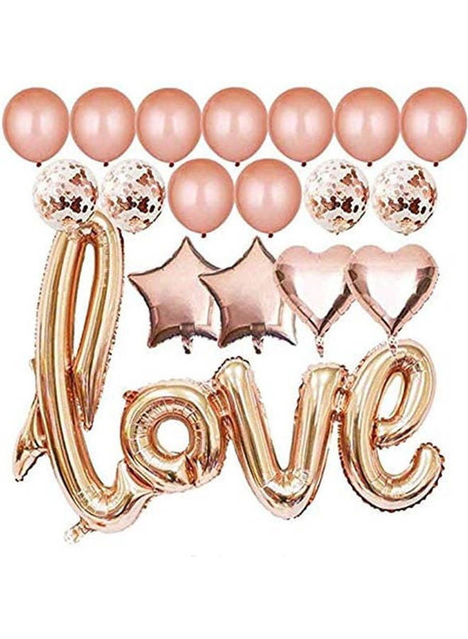 Love Balloons Kit For Party Decorations Rose Gold 40inch