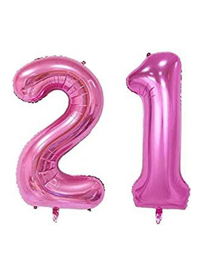 Jumbo Foil Helium Digital Number Balloons, Girl'S 21St Birthday Balloon Decoration 40inch - v1648163687/N52988345A_1