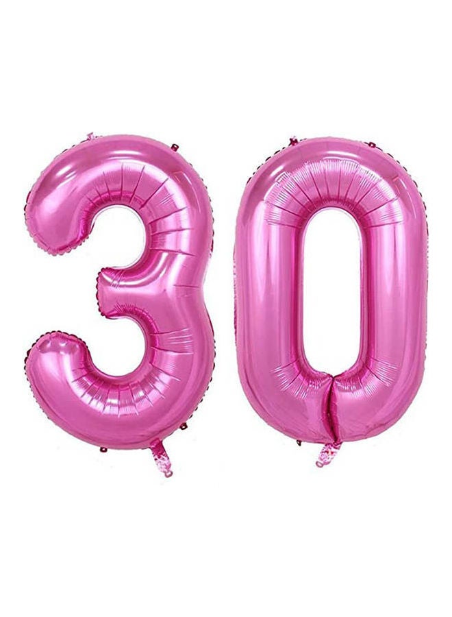 MAGJUCHE Jumbo Foil Helium Digital Number Balloons, Girl'S 30T Birthday Balloon Decoration 40inch 