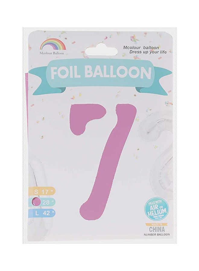 Mcolour Balloon Balloon Foil Balloon, Number 7 28inch  - Image 1