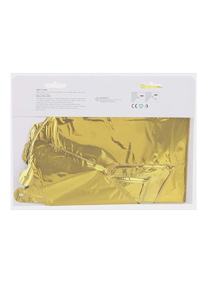 Mcolour Balloon Balloon Happy Birthday Letters Foil Balloons Set Of 13 Gold  - Image 2