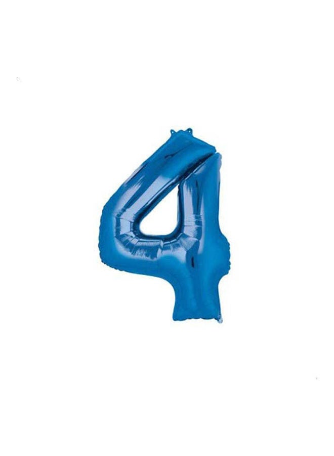 Number 4 Supershape Helium Balloon 