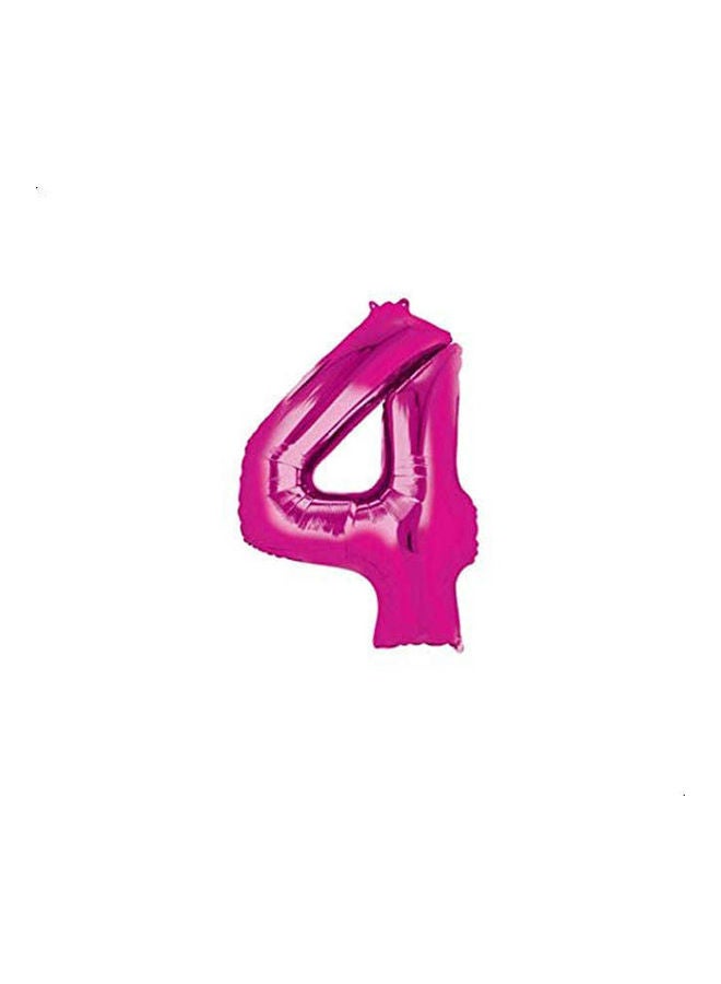 Number 4 Supershape Helium Balloon 