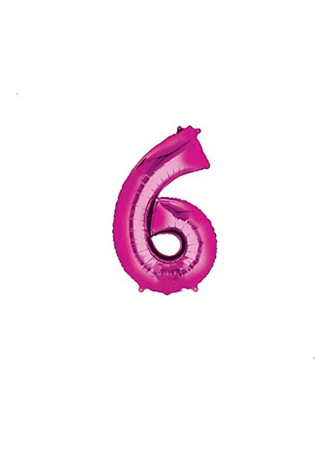 Number 6 Supershape Helium Balloon 