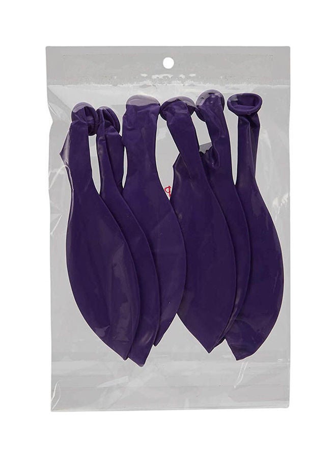 Party Time Party Time   Latex Balloon 6 Pieces / 1Pack Purple 18inch 