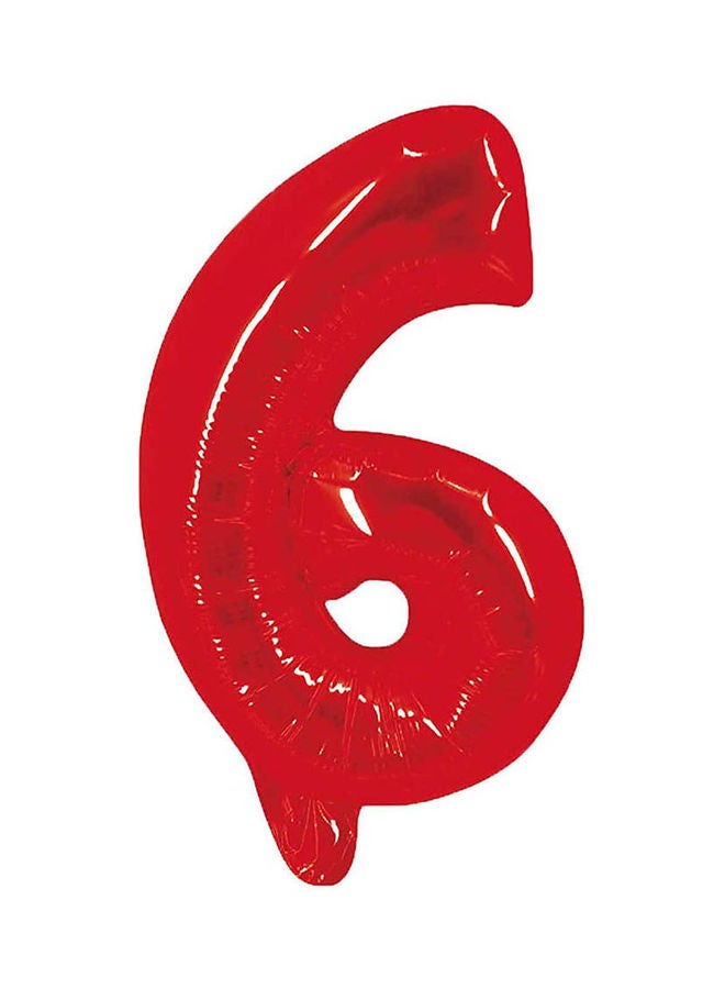 Party Time Party Time 6 Number Foil Ballon 