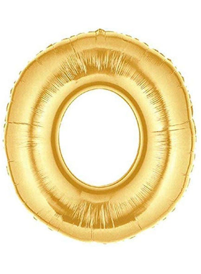 Golden O Balloon Letter 