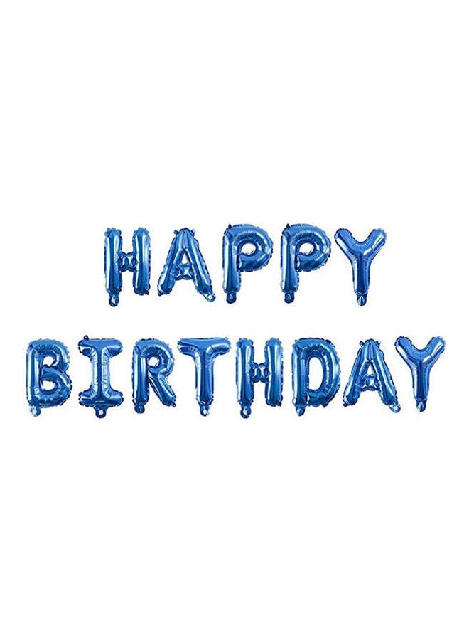 Goldedge Happy Birthday 13 Letter Balloons Blue Lcm  - Image 1