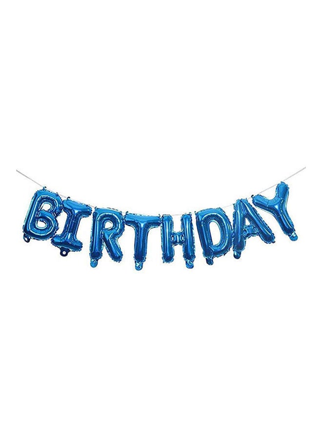 Goldedge Happy Birthday 13 Letter Balloons Blue Lcm  - Image 2