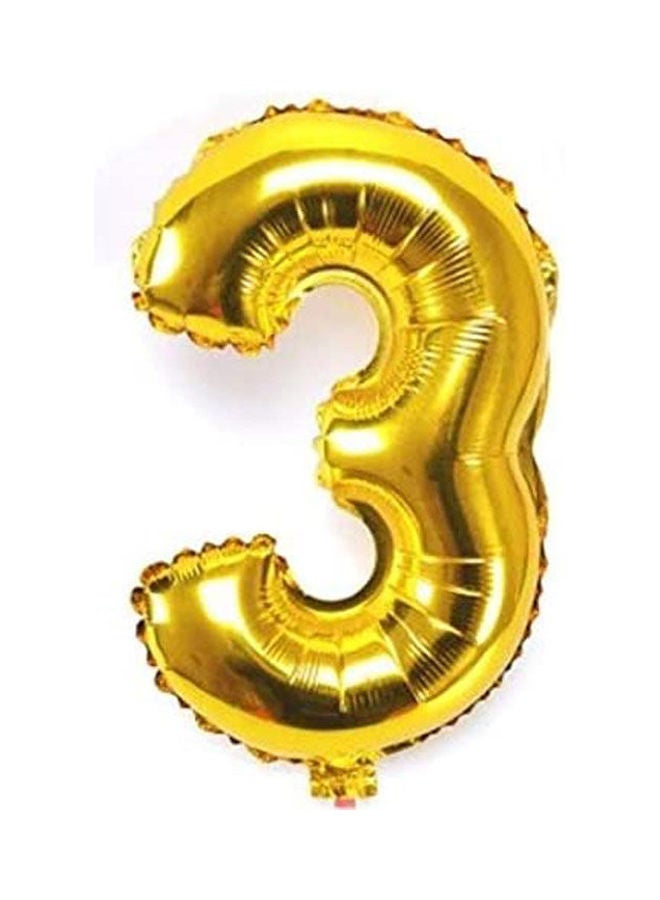 Happyparty Number 3 Digit Helium Ballon For Party Birthday Wedding Decoration 32inch 