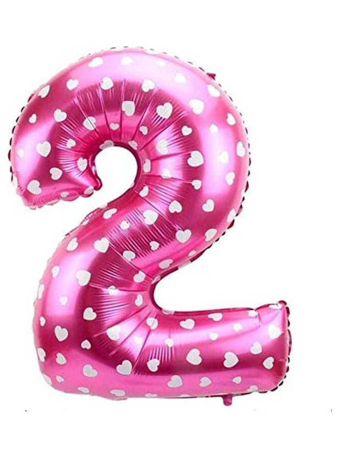 Number 2 Helium Ballon  Number Foil Ballons 32inch 