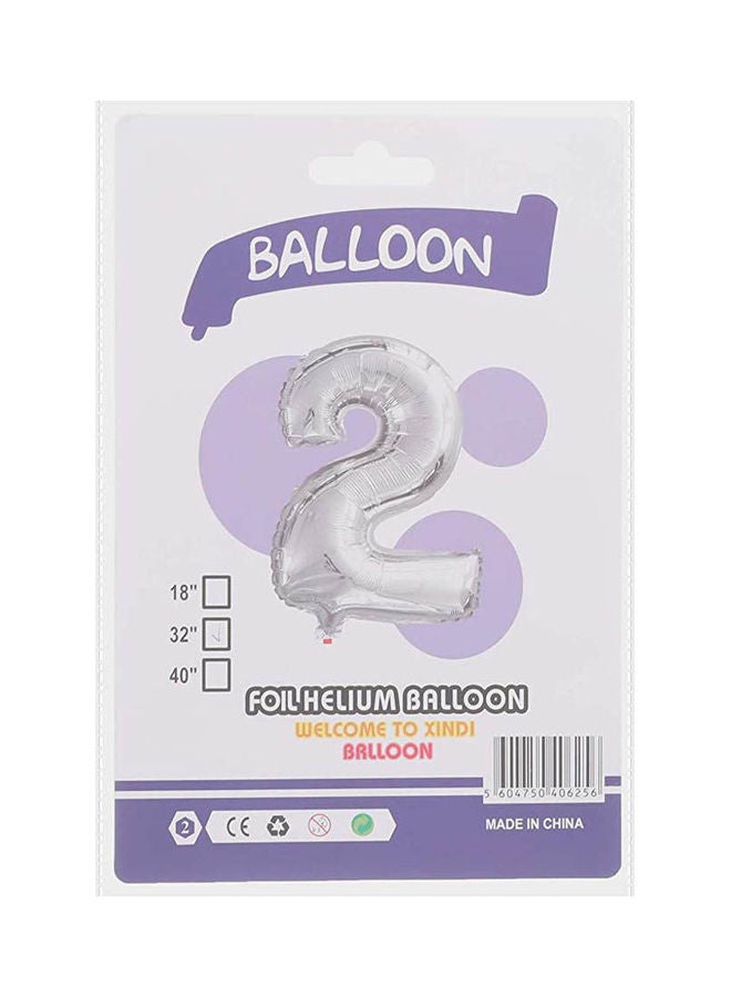 Number 2 Helium Balloon 