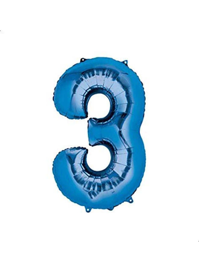 Number 3 Supershape Helium Balloon 